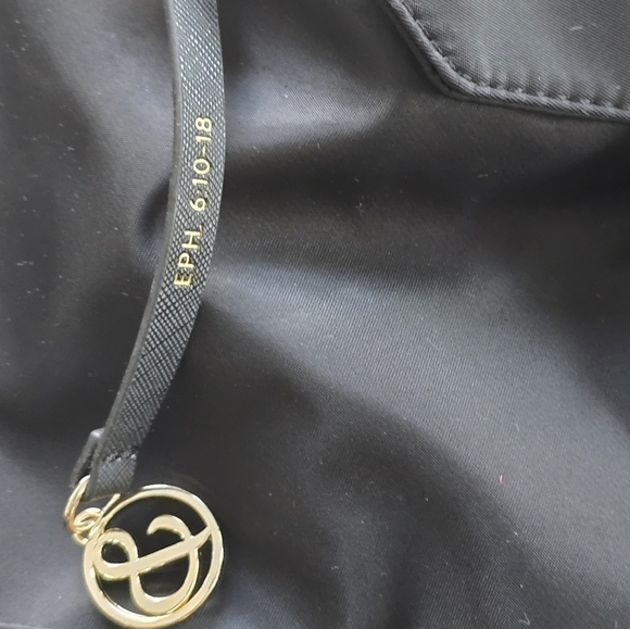 Mary & Martha Vegan Backpack Black Gold Hardware Like New Condition - Picture 7 of 14